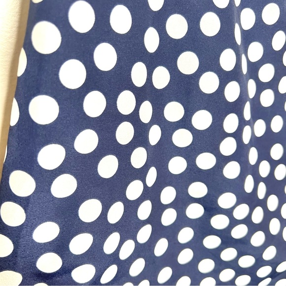 J Crew Mod Dot Polka Dot Shift Mini Dress Navy White Nautical Preppy Coastal 6 - Picture 4 of 12
